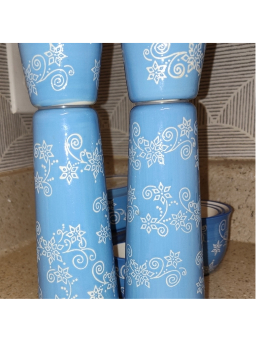 Temp-rations Light Blue Snowflake Pattern Set - Picture 3 of 8